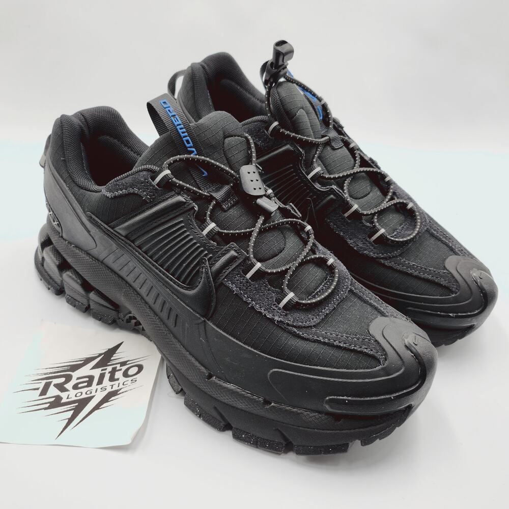 Mens Size 8 Nike Sneakers Air Zoom Vomero Roam Lace Up Triple Black FV2295-002